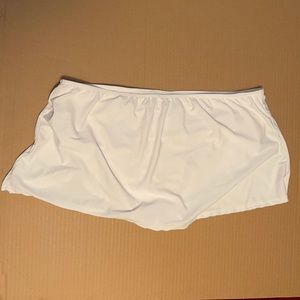 White skirtini swim bottoms